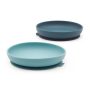 Set de 2 assiettes ventouses en silicone - Blue Abyss/Lagoon